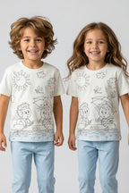 Zuzunga Ausmal-Pyjama Set Kinder – Waschbar & Bemalbar